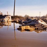 Inondation 2003 Arles, Photographie d’archive de Mme Pilia