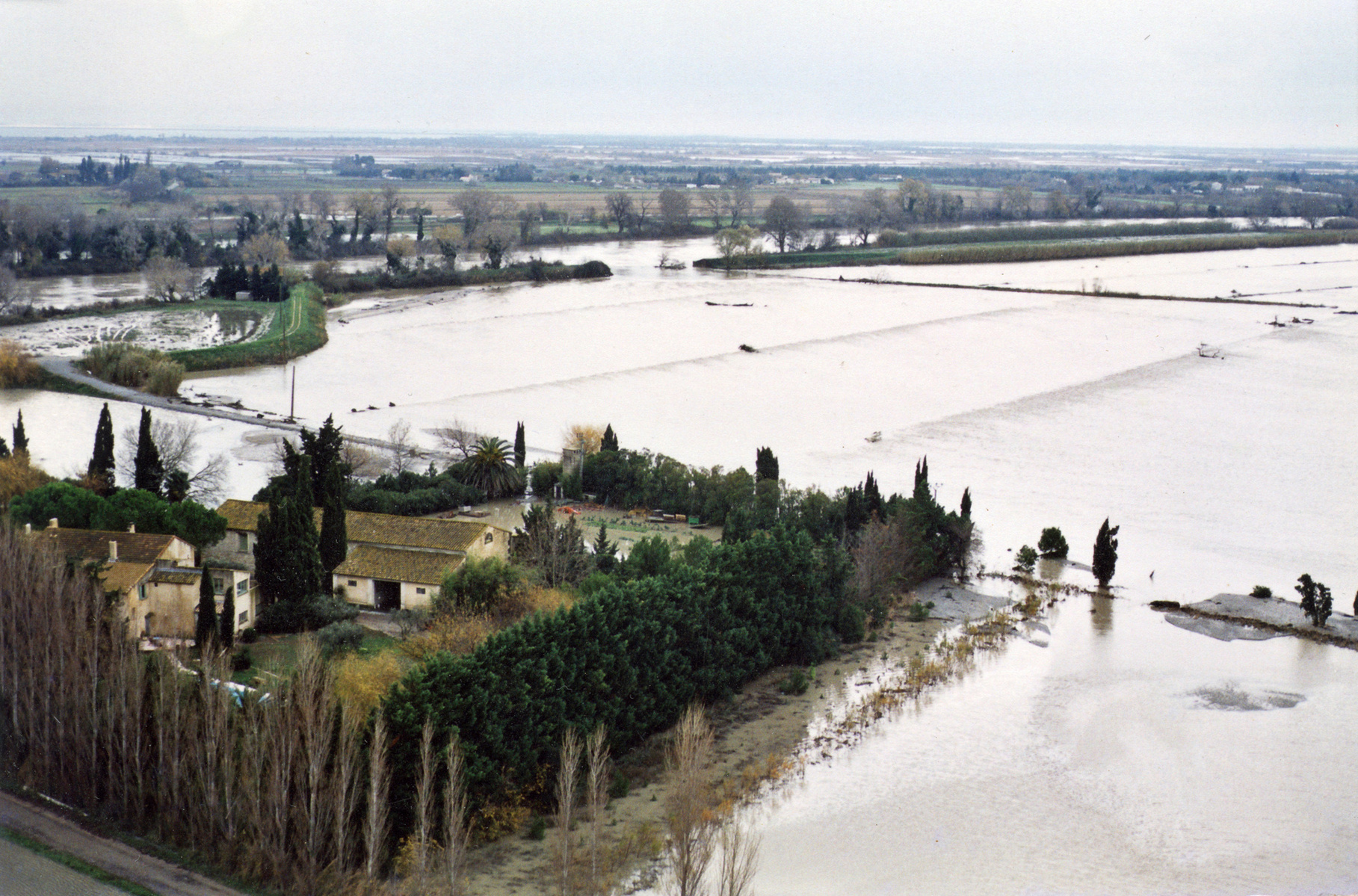 Inondation 2003 Saint-Gilles, Photographie d’archive de Mr Barbier