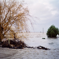 Inondation 2003 Saint-Gilles, Photographie d’archive de Mr Barbier