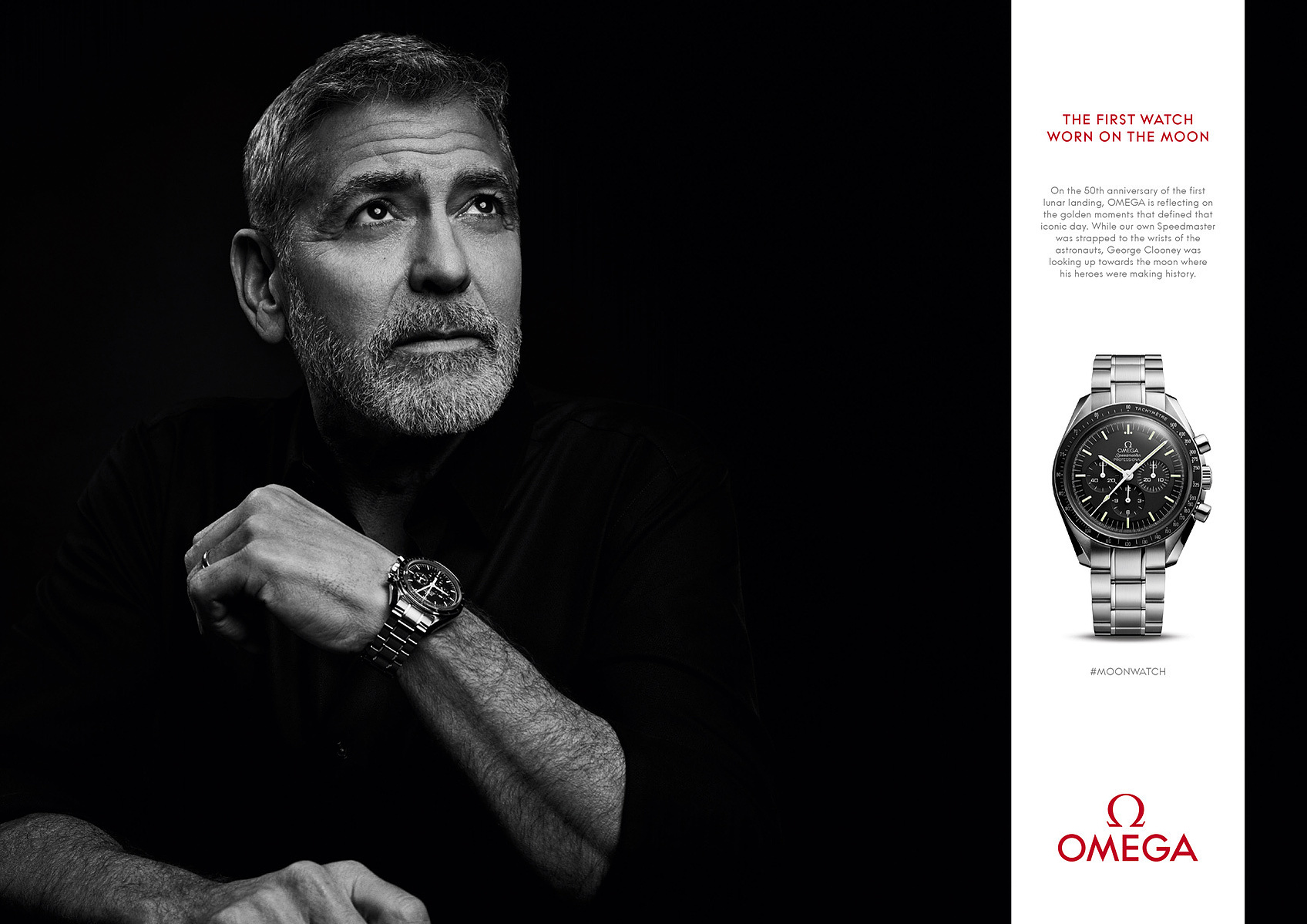 Georgie Clooney, Omega Speedmaster – Apollo 11 50th Anniversary: Production and Digital
(C) Matt Holyoak