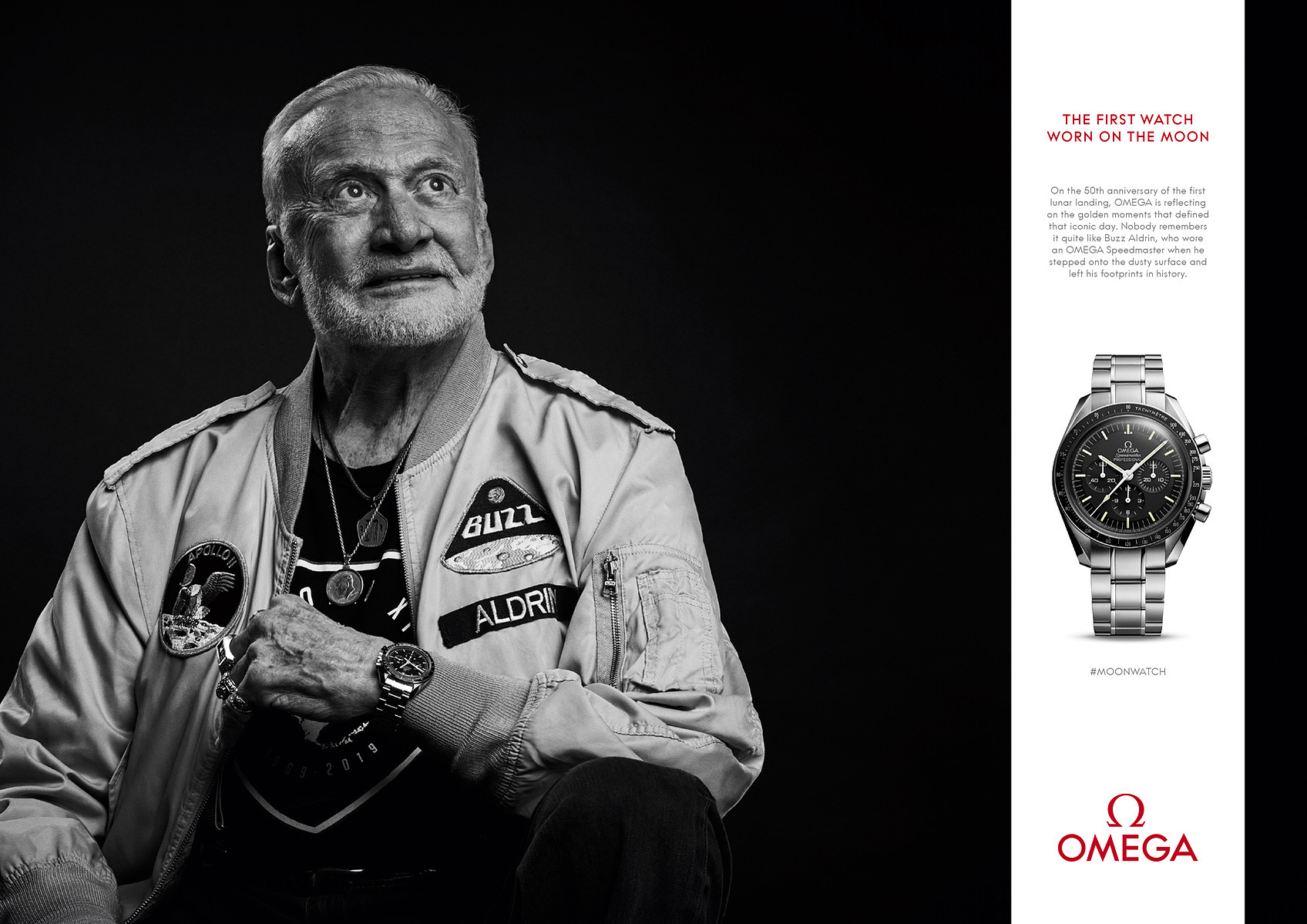 Buzz Aldrin, Omega Speedmaster – Apollo 11 50th Anniversary: Production and Digital
(C) Matt Holyoak