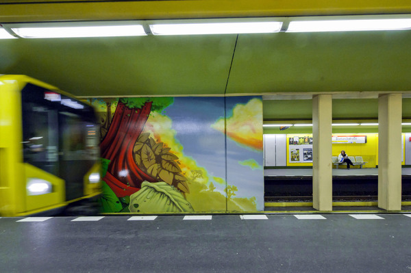 Station de métro U bahn, bismarckstrasse, Berlin