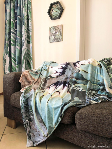 Fleece throw blanket winter warm proteas