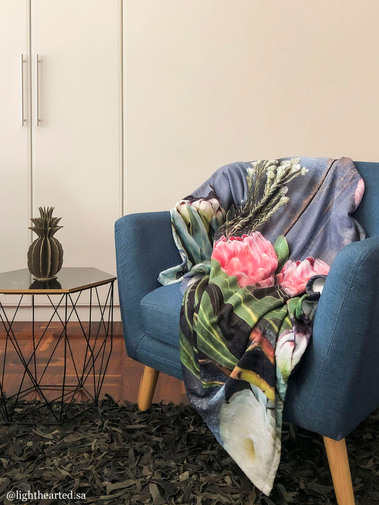Fleece throw blanket winter warm proteas