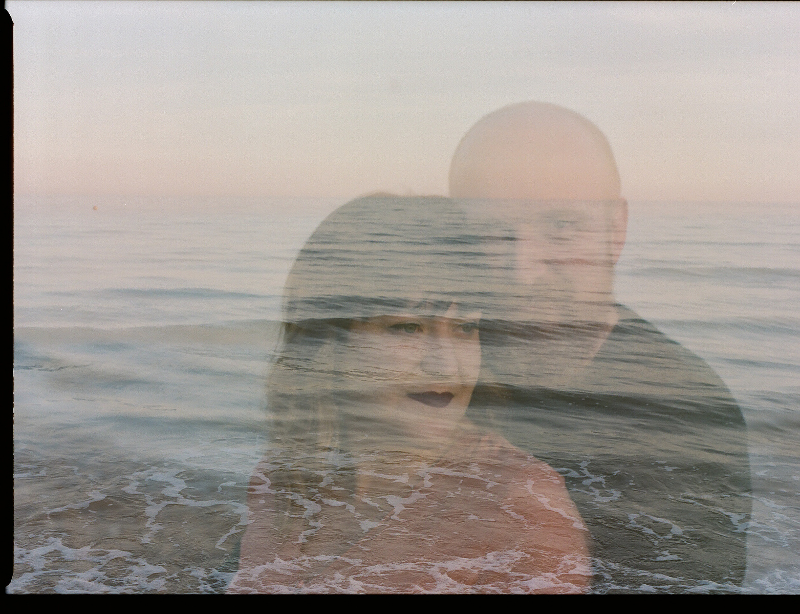 film photography couples love brighton beach UK