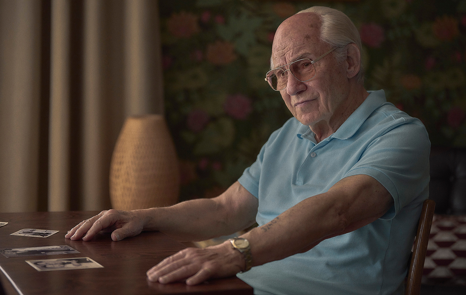 Harvey Keitel as Lale Sokolov in The Tattooist of Auschwitz (2024), Synchronicity Films, Peacock, SKY Studios