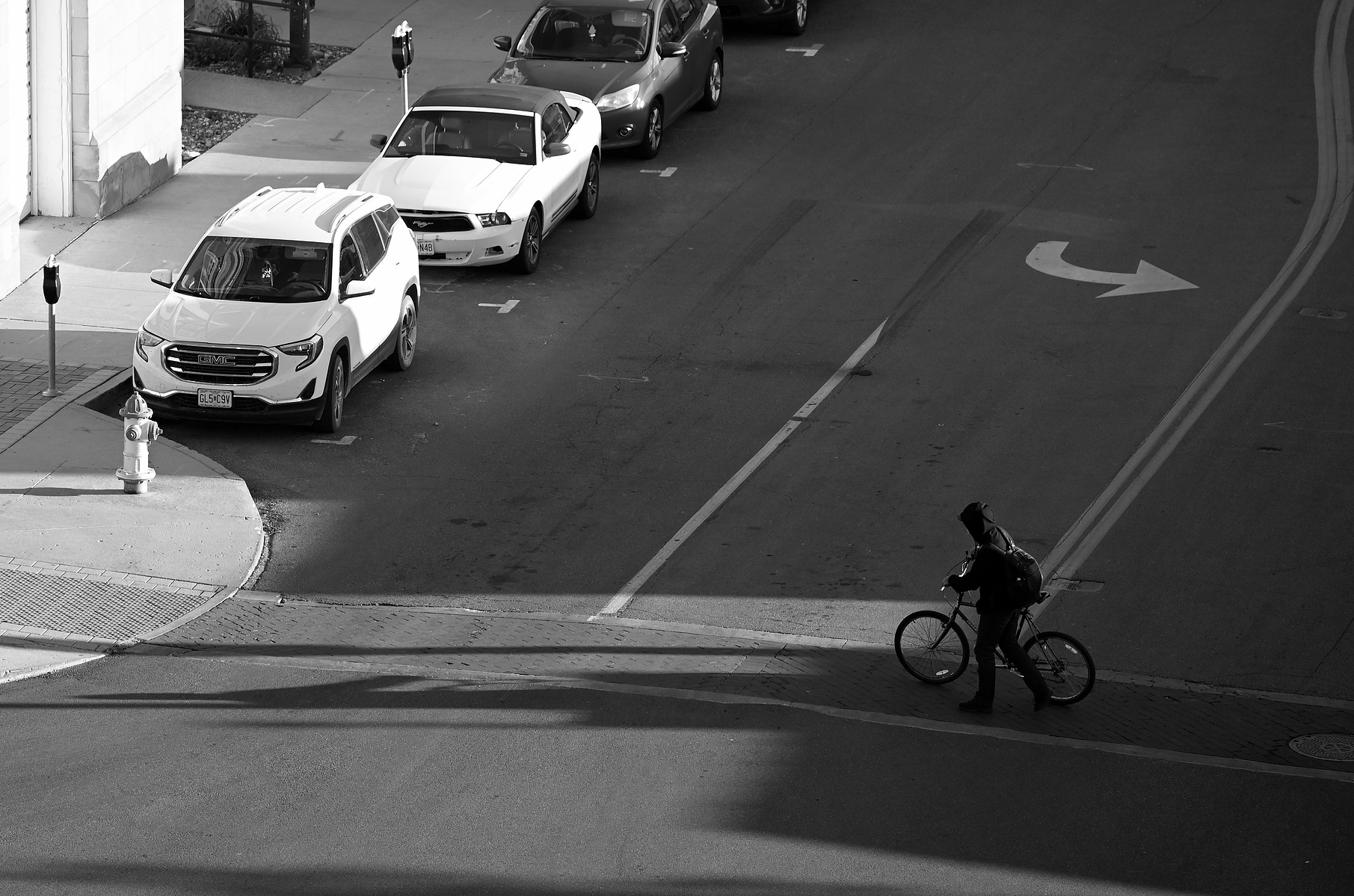 Walking home. Columbia, Missouri.