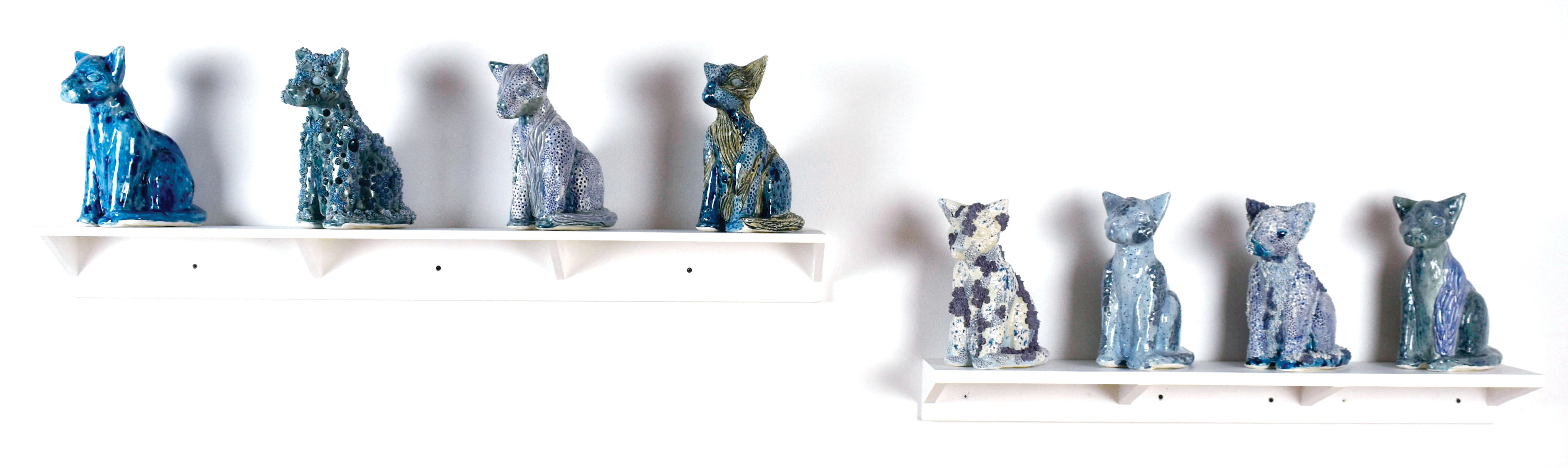 To the Women Finding Their Way Home (grouped)
Ceramics
2021
30’’x 108’’x 10’’
