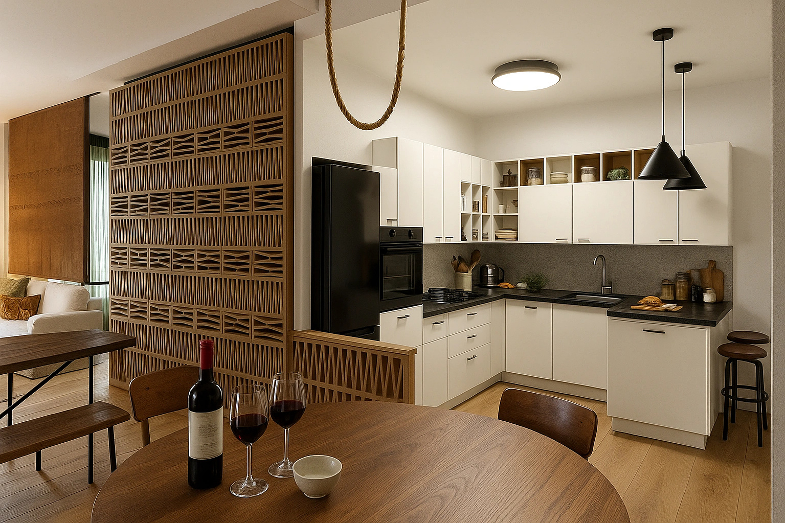 Kitchen area finish