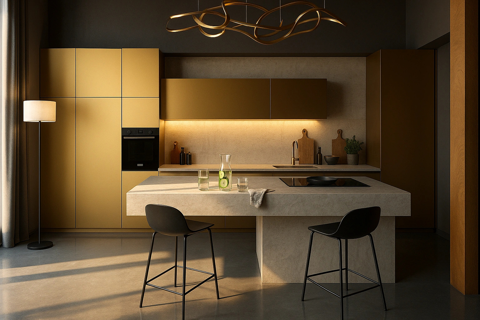 Bold kitchen