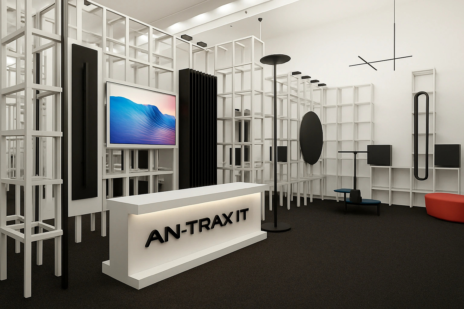 Reception for Antrax.it showroom