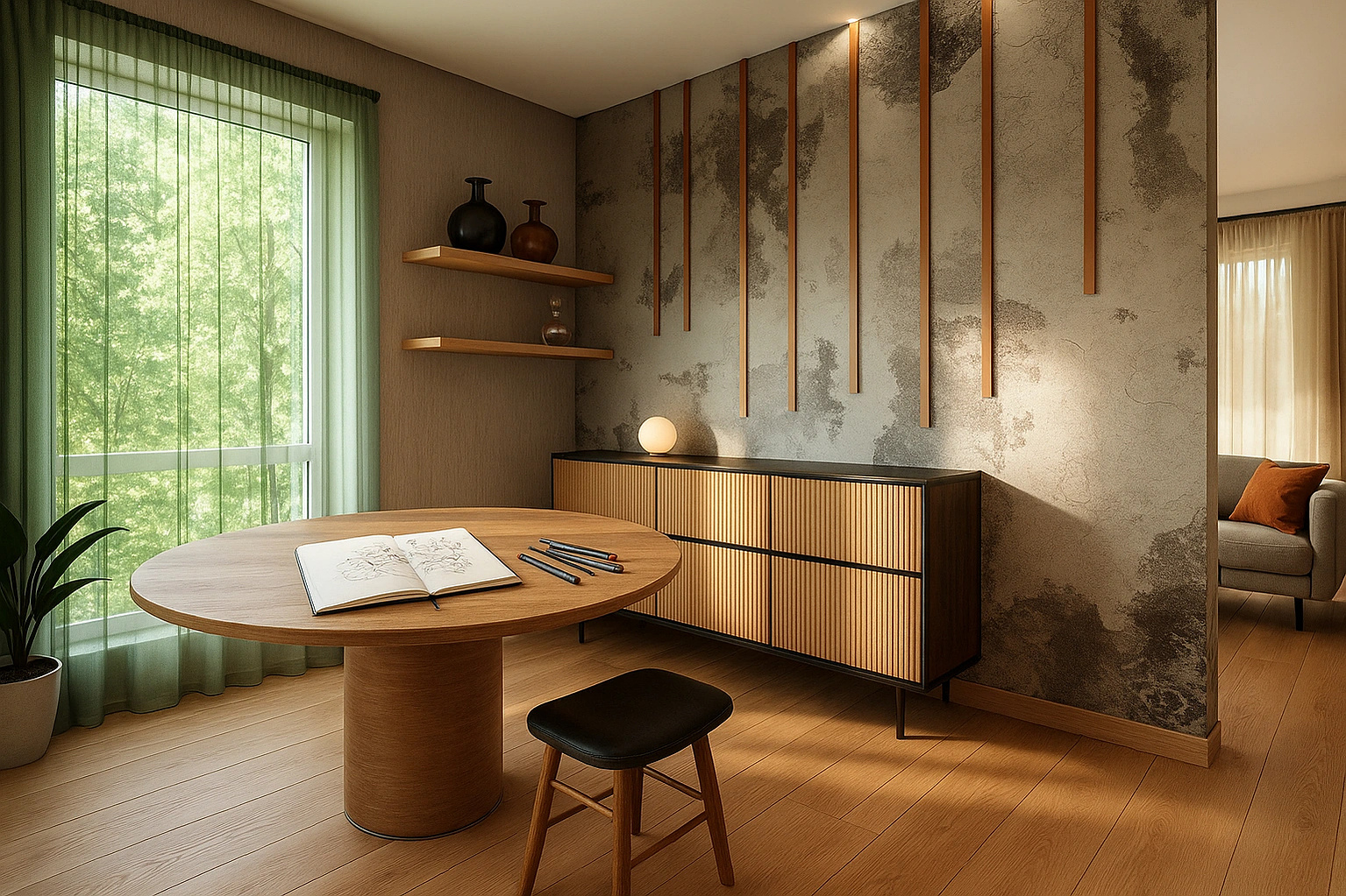 Study area finish