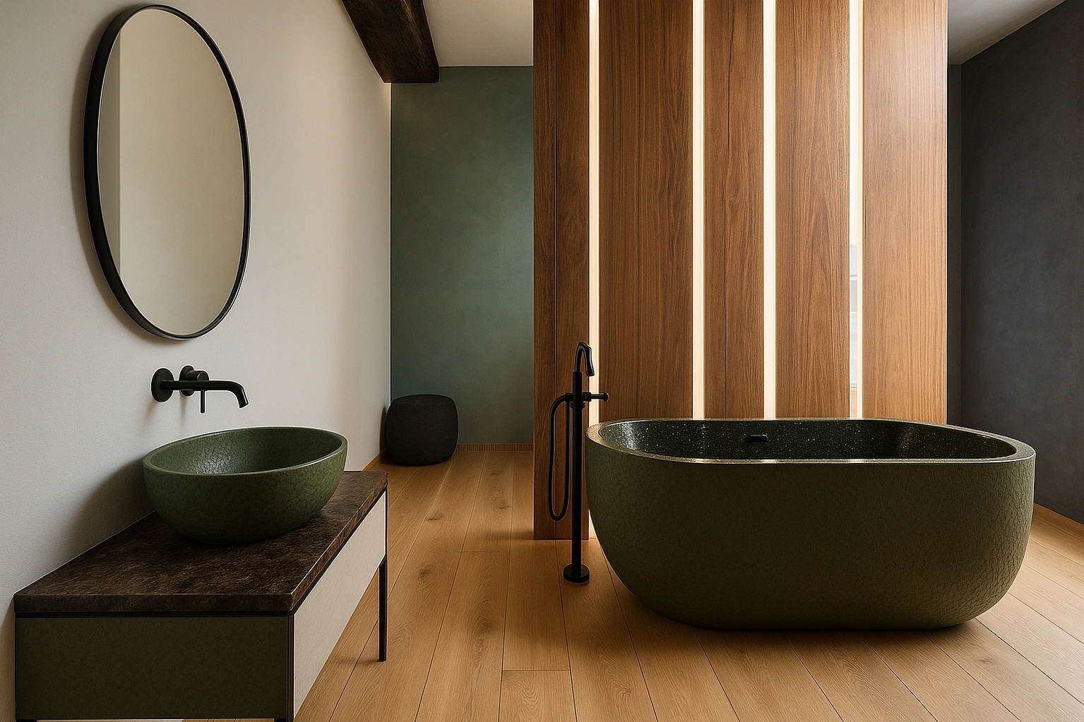Bathroom bathtub detail