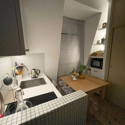 Pièce à vivre polyvalente, Ambiances de nuit, cuisine, éclairage LED indirect