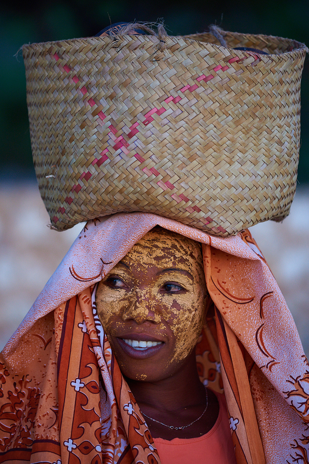 Young woman on the beach in Madagascar