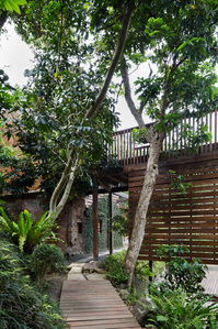 The entrance to the Ultra Ruins in Yangming Mountain Taipei, designed by Casagrande Laboratory.