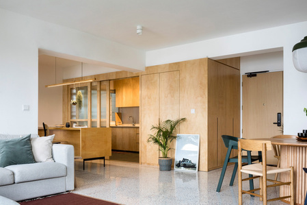 Interior photography of an apartment at Sumang Walk designed by Sujonohun.