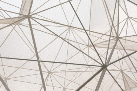 Steel and bronze alloy printed joints of the Airmesh designed by Airlab.