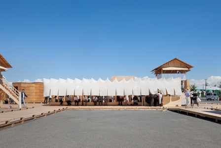 Pavilion designed by Go Hasegawa in collaboration with AGF for House Vision 2 Exhibition held in 2016 in Tokyo, Japan. It is called "Cool Coffee Shop".