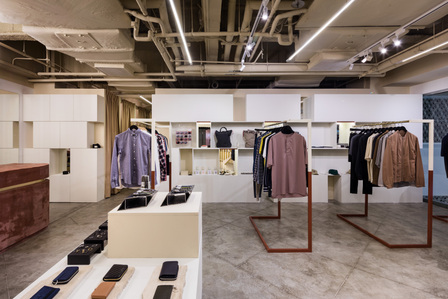 Interior of the Manifesto shop in Mandarin Gallery Singapore designed by WY-TO.