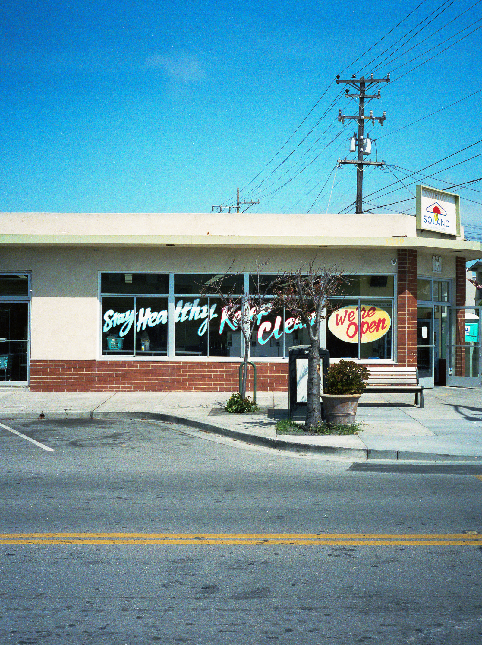 Laundromat on Solano Avenue, Albany, California. Shot on Fuji GA645i