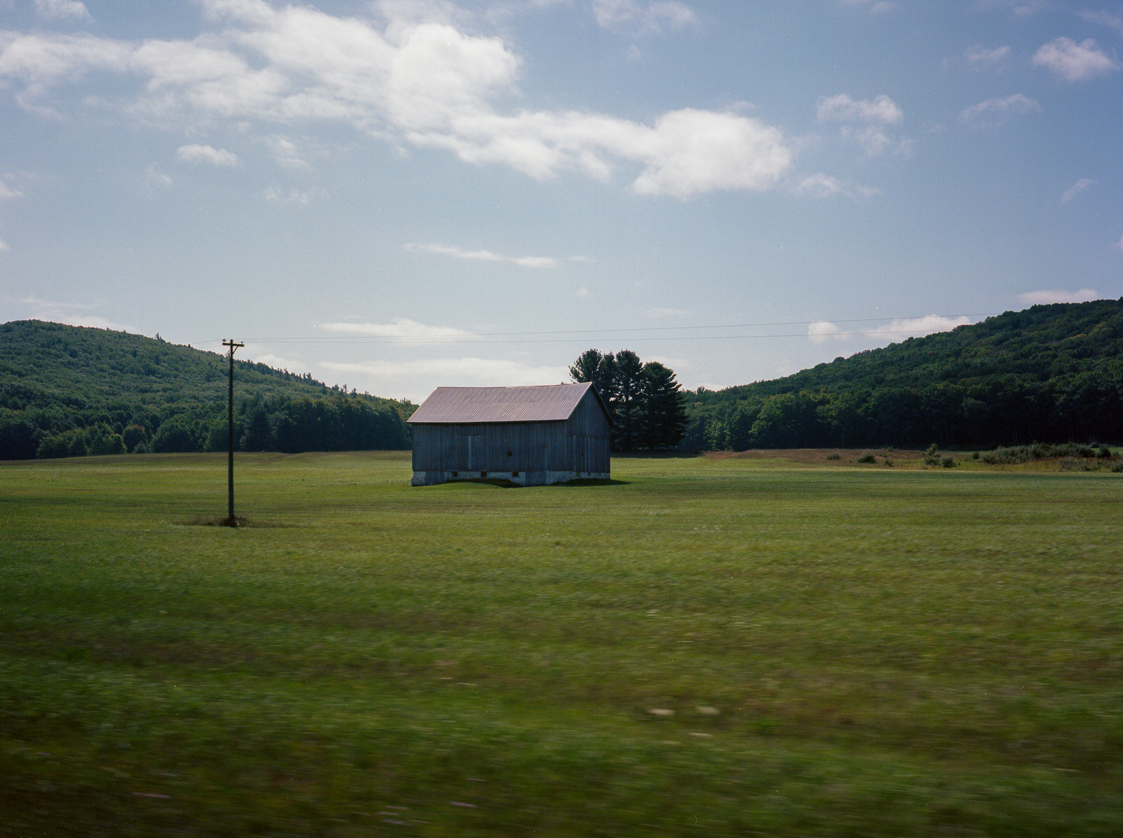 A barn near Port Oneida, in the Sleeping Bear Dunes National Lakeshore. Northern Michigan. Shot on film on a Fuji GA645i