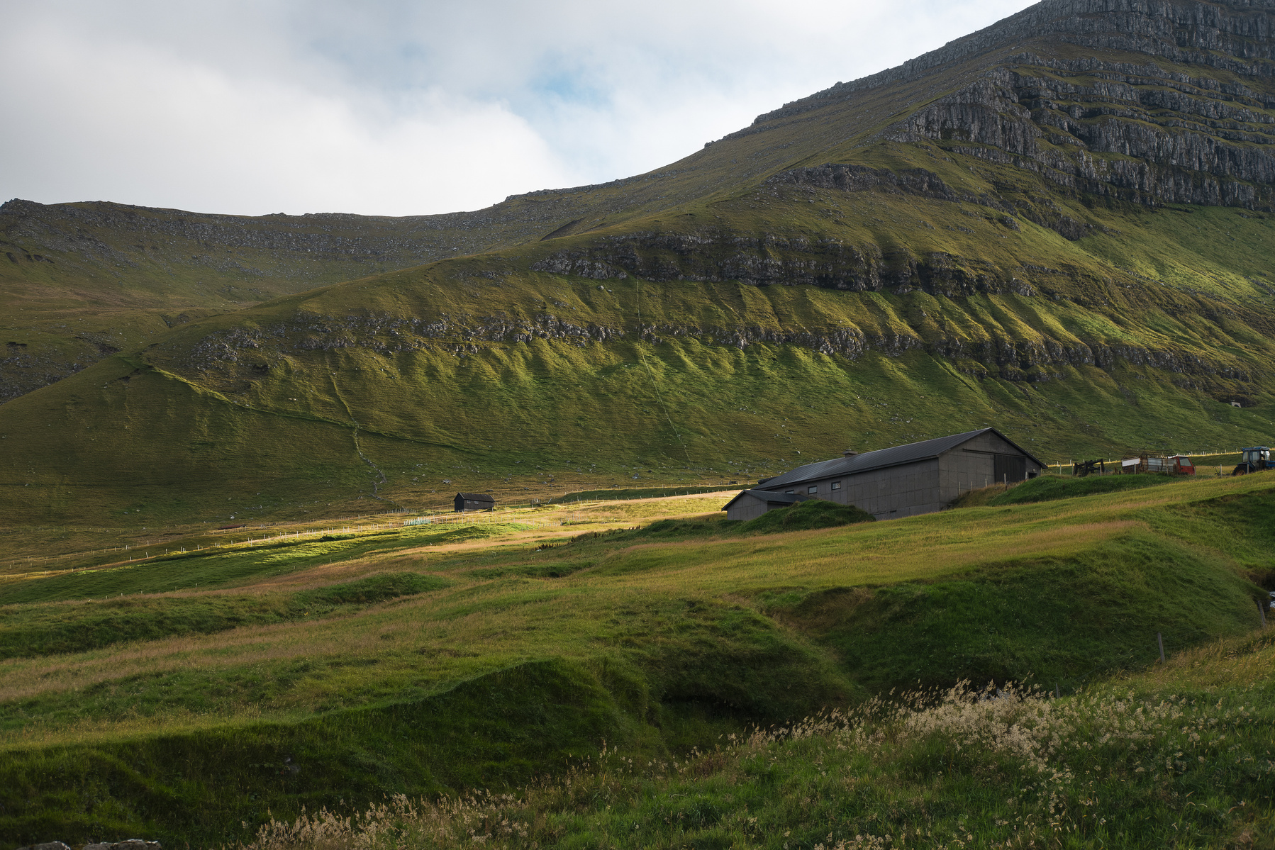 Light on a Faroese meadow. Shot on a Fuji XT2