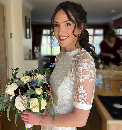 Natural bridal hair and makeup 