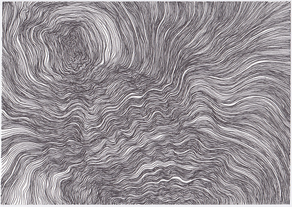 Ink drawing with lines
