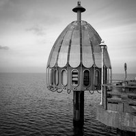 Die Tauchglocke auf der Seebrücke in Zinnowitz.