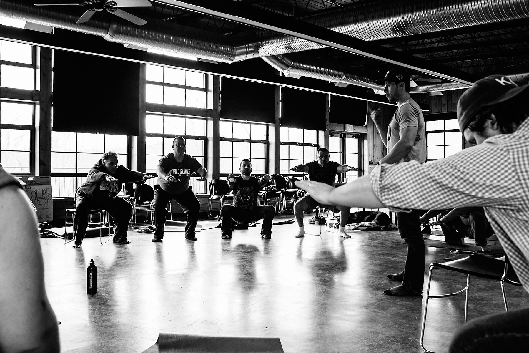 Assessing their bodies and learning the importance of stretching.