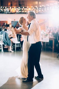 Father Daughter dance at Artists for Humanity Epicenter Boston. Wedding Ceremony and Reception by Archive Moderne Photography Studio