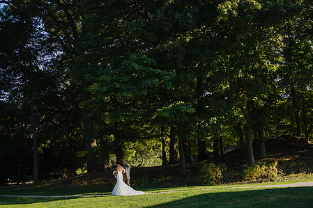 Lyman Estate wedding ceremony photography