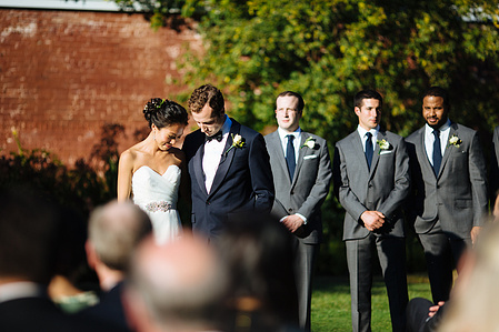 Lyman Estate wedding ceremony photography