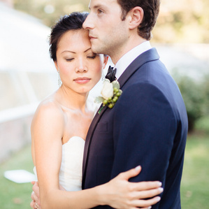 Natural light bride and groom portraits at Lyman EstateNatural light bride and groom portraits at Lyman Estate
