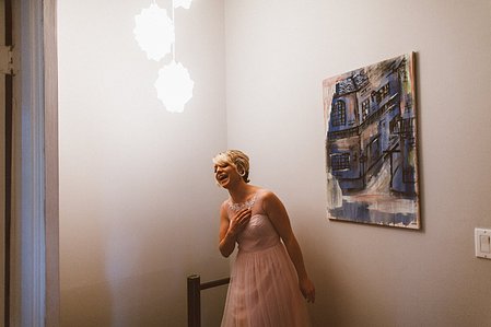 The made of honor laughs