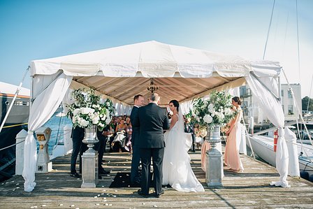 Goat Island Marina Rhode Island Wedding