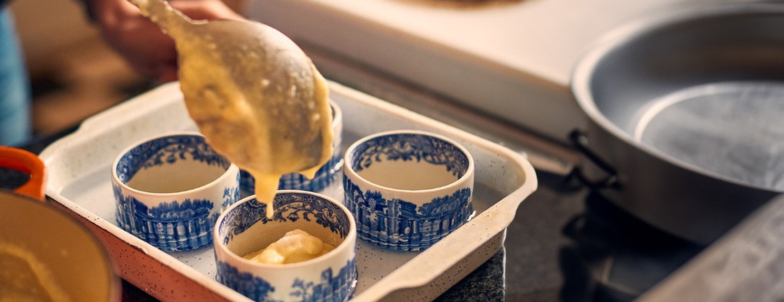 Making cheese souffles 
