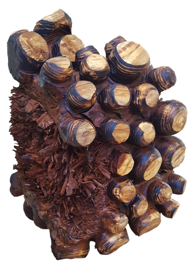 Untitled.
Carving wood.
h 41 x w 42 x l 33 x d 9 cm.
2018.