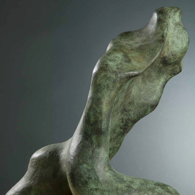 Escape I. Bronze sculpture. 40 x 30 x 20 cm. 2001.
