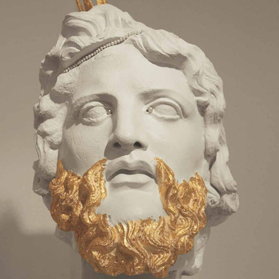 Zeus, the King. Epoxy and mixed media. 55 x 30 x 30 cm. 2010.