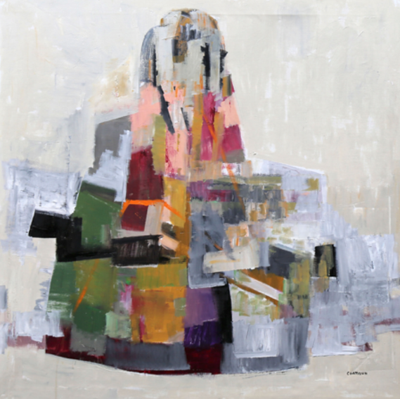 Secret Conversation 5. Acrylic on Canvas. 100x100cm. 2017