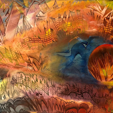 ONE.
Acrylic on Canvas.
46 x 61 cm.