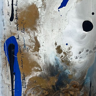 Pasión Diluyente. Oil and Mixed Media on Canvas. 80 x 100 cm. 2020.