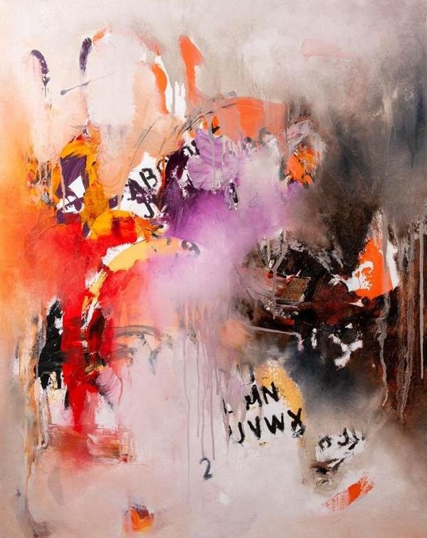 Infancia. Oil and Mixed Media on Canvas. 80 x 100 cm. 2021.