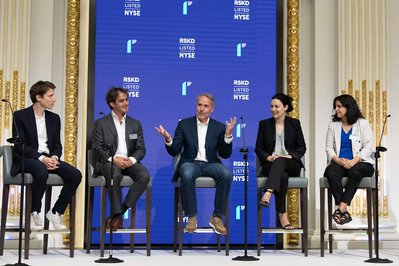 a discussion panel prior to a company going live in NYSE