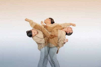 Dancer Candice Tiffany Gordon in a multi-exposure portrait photographed by Nir Arieli for the VOA campaign