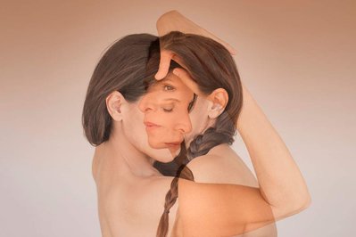 Actress and Comedian Orna Banai in a double exposure portrait