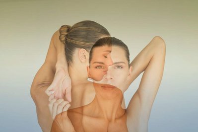 Track & Field Athlete Hanna Knyazyeva Minenko in a double exposure portrait