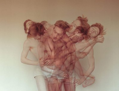 Dancer Austin Goodwin in a digital double exposure 